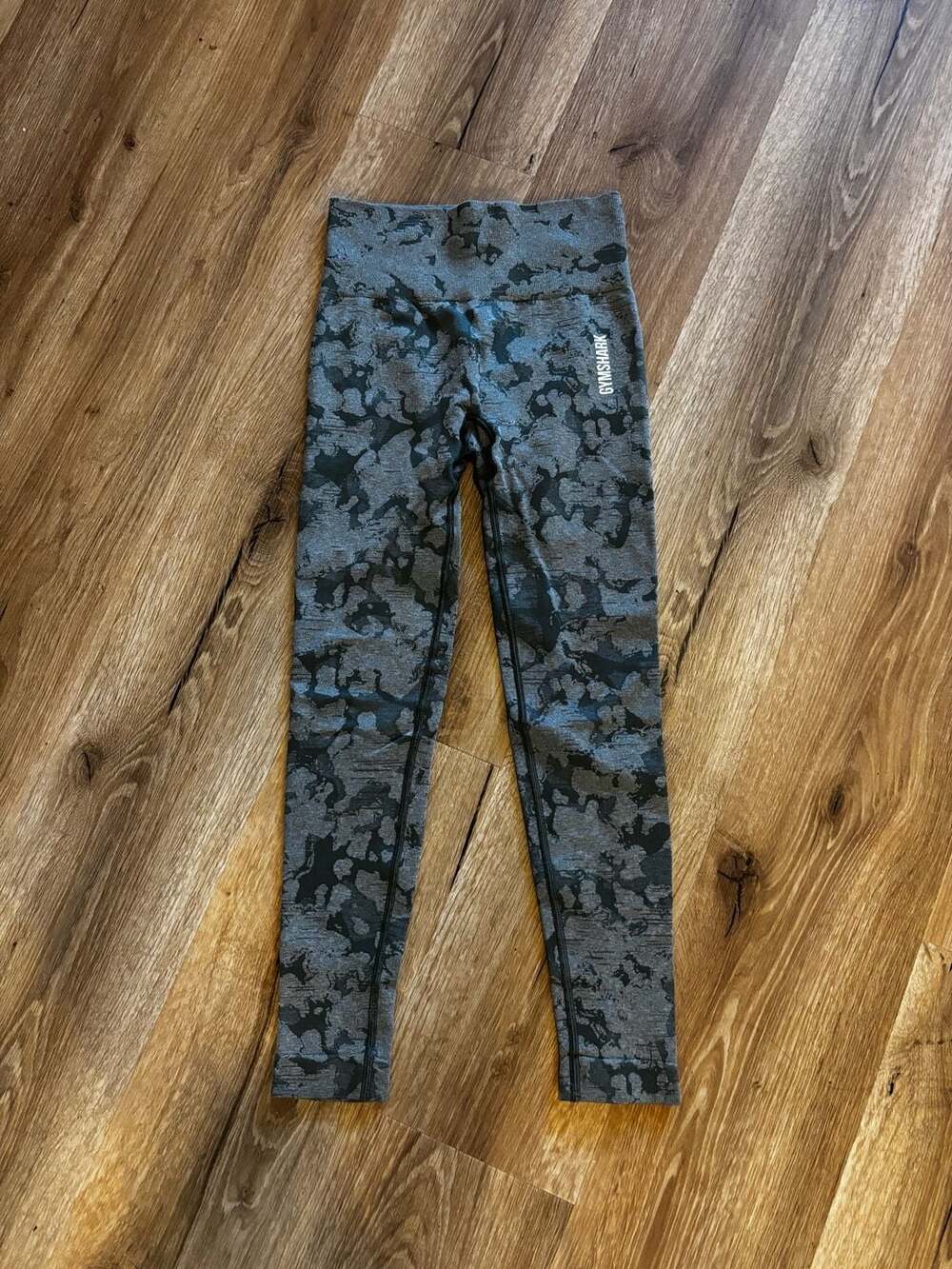 Gymshark Adapt Camo Seamless Leggings in Charcoal Grey